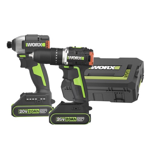 WORX 2x20V MAX BRUSHLESS HAMMER DRILL 60NM [WU932] | WORX